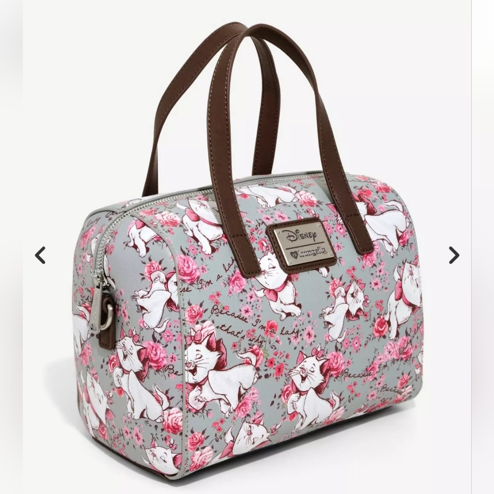 Loungefly Disney Aristocats Marie Gray and Pink Women's Handbag